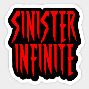 SINISTER INFINITE Title Logo Sticker